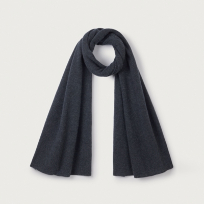 Men’s Cashmere Ribbed Scarf