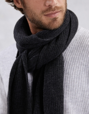 white company cashmere scarf