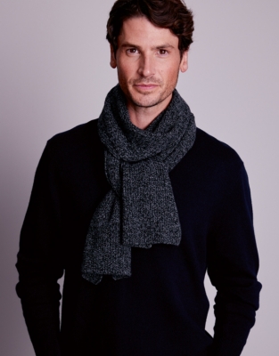 Men’s Cashmere Scarf Scarves & Hats The White Company US