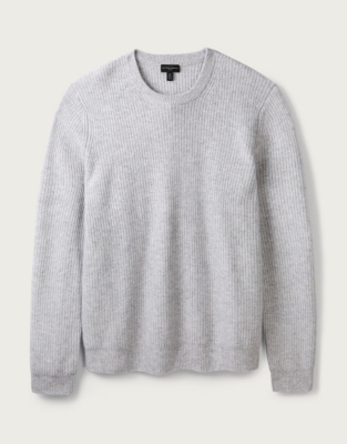 Men’s Cashmere Textured Crew-Neck Jumper | Nightwear & Robes Sale | The ...