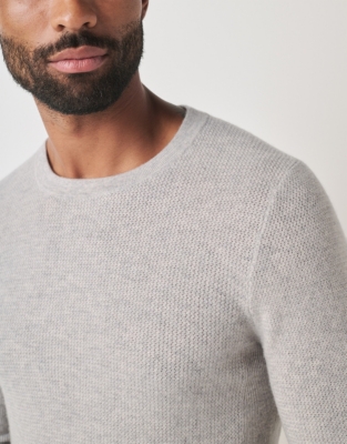 Men's Cashmere Waffle Sweater