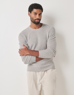 Men's Cashmere Waffle Sweater