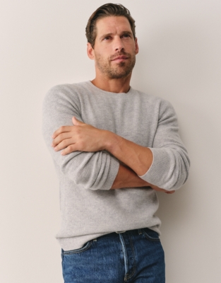 Men's Cashmere Waffle Sweater