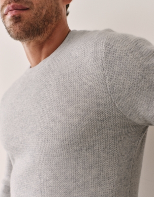 Men's Cashmere Waffle Sweater