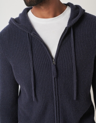 Men's Cashmere Zip Through