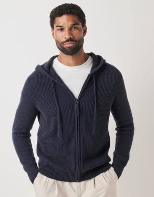 Men's Cashmere Zip Through