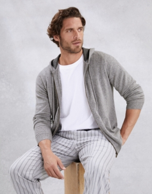 Men’s Cashmere Zip-Up Hoodie | Men's Clothing | The White Company US