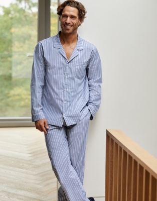 Mens striped 2024 pajamas