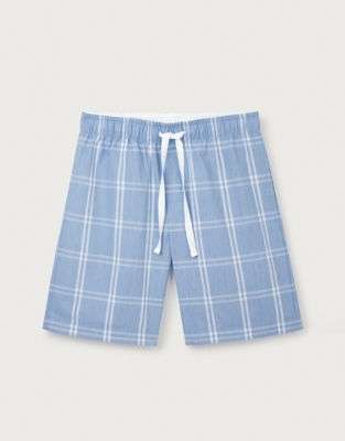 Men’s Cotton Check Pajama Shorts 