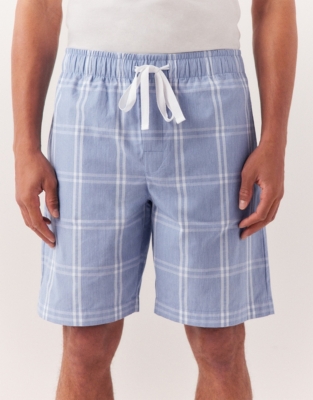 Men’s Cotton Check Pajama Shorts 