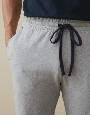 Men's Cotton Jersey Pajamas Bottoms Men's Sleepwear The White