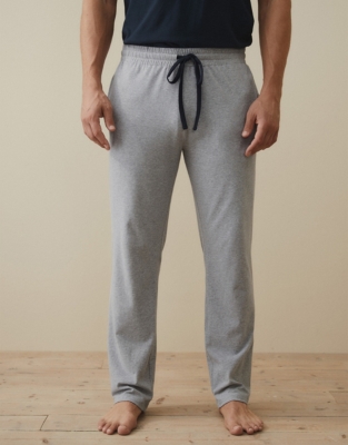 Men's Cotton Jersey Pajamas Bottoms Men's Sleepwear The White