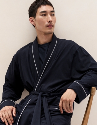 Men's Cotton Jersey Robe