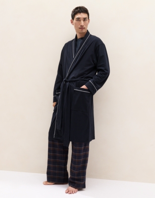 Men's Cotton Jersey Robe