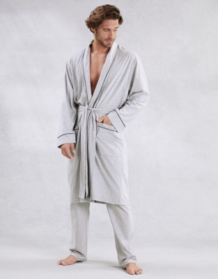 Men’s Cotton Jersey Robe | Nightwear & Robes Sale | The White Company UK