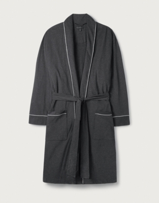 Men's CottonJersey Robe Menswear The White Company UK
