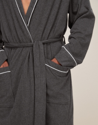 Men's CottonJersey Robe Menswear The White Company UK