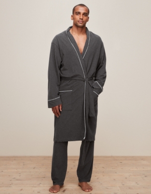 white company mens dressing gown