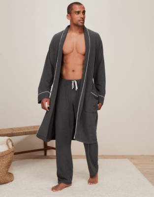 Men's CottonJersey Robe Menswear The White Company UK
