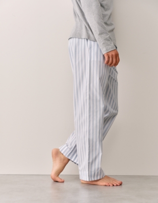 Men's Cotton Poplin Stripe Pyjama Bottom