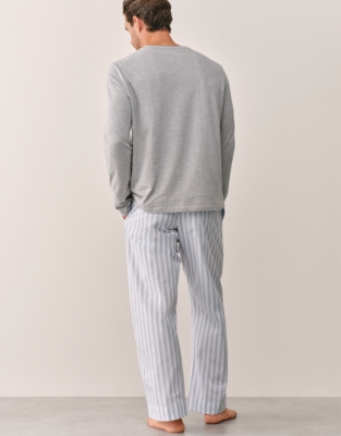 Men's Cotton Poplin Stripe Pyjama Bottom