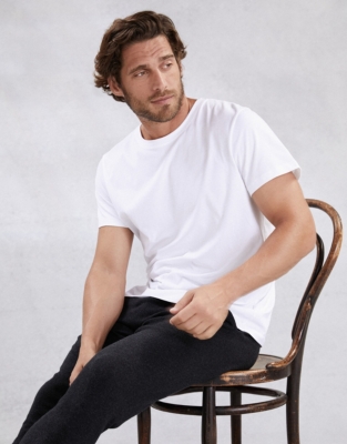 Men's Cotton ShortSleeve RoundNeck Tshirt Nightwear & Robes Sale