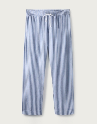 Men's Cotton Stripe Pyjama Bottoms Nightwear & Robes Sale The White