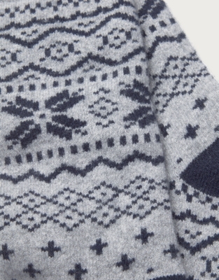 Men’s Fair Isle Sock with Wool