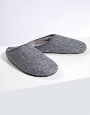 felt mule slippers