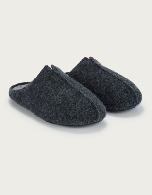 Men’s Felted Mule Slippers | Nightwear & Robes Sale | The White Company UK