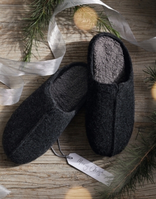 mens slippers white company