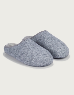 Men's Felted Mule Slippers | Nightwear 