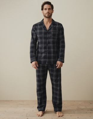 Men’s Flannel Check Pajama Set Sleepwear The White Company US