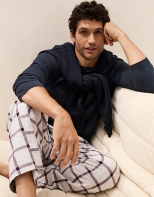 Men's Flannel Check Pyjama Bottoms