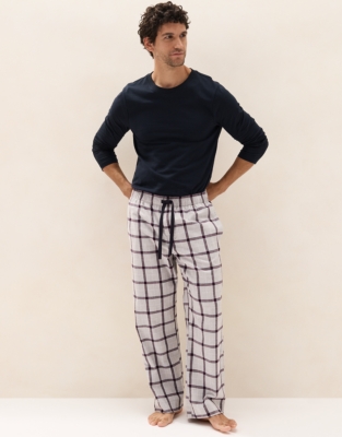 Men's Flannel Check Pyjama Bottoms