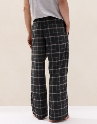 Men's Flannel Large Check Pyjama Bottoms