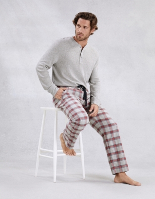 Men’s Flannel Novelty Check Pyjama Bottoms | Nightwear & Robes Sale ...