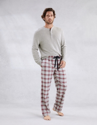 Men’s Flannel Novelty Check Pyjama Bottoms | Nightwear & Robes Sale