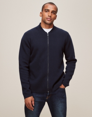 Mens zip sale through jumper