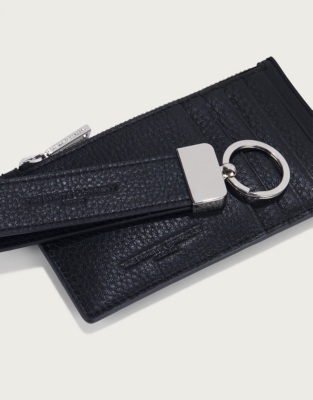 Men's Leather Card Holder & Key Fob Gift Set Accessories Sale The