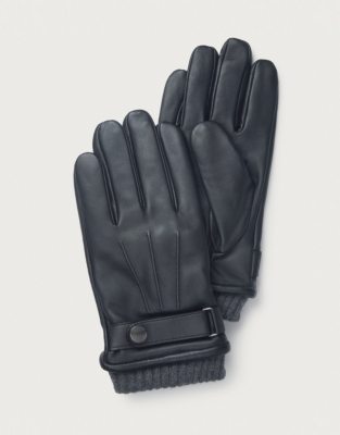 Men’s Leather Touchscreen Gloves