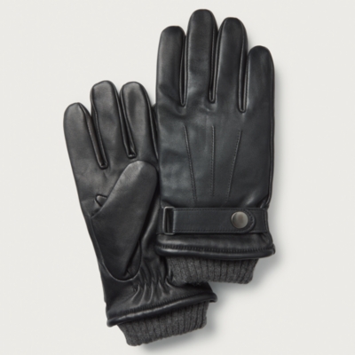 Men's Leather and Cashmere Gloves
