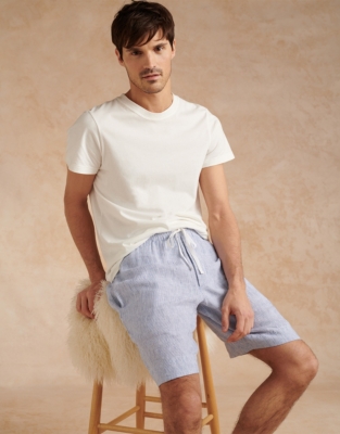 Mens linen pajama shorts new arrivals