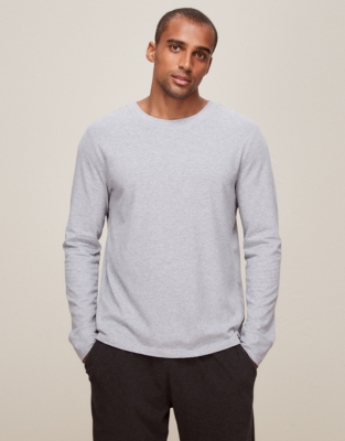 Men's Long-Sleeve Pyjama Top | Men's Clothing | The White Company UK