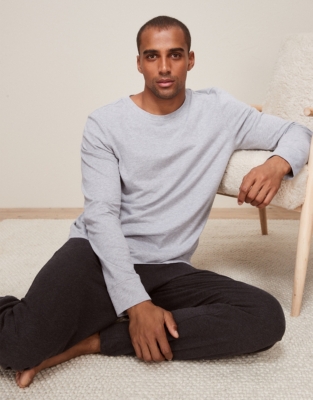Men's LongSleeve Pyjama Top Men's Clothing The White Company UK