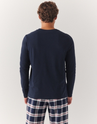 Men's Long Sleeve Pyjama Top Clothing Sale The White Company UK