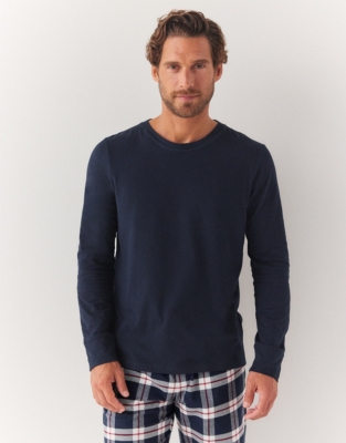 Men's Long Sleeve Pyjama Top Clothing Sale The White Company UK
