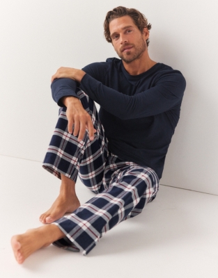 Men s Long Sleeve Pyjama Top Clothing Sale The White Company UK