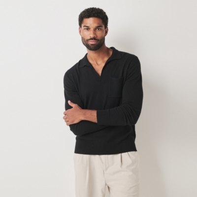 Men's Merino Wool Collar Sweater