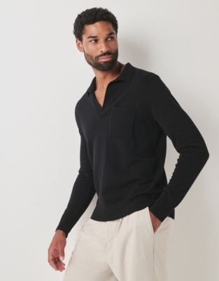 Men's Merino Wool Collar Sweater